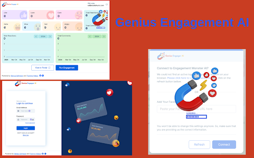 Genius Engager AI  from Chrome web store to be run with OffiDocs Chromium online