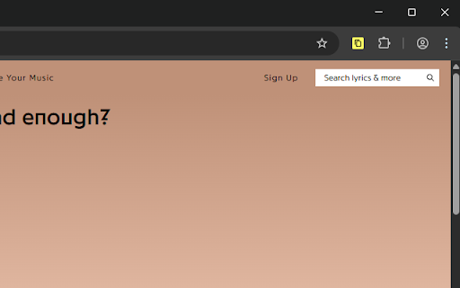 Genius Lyrics Copier  from Chrome web store to be run with OffiDocs Chromium online