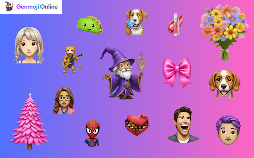 Genmoji Generator  from Chrome web store to be run with OffiDocs Chromium online