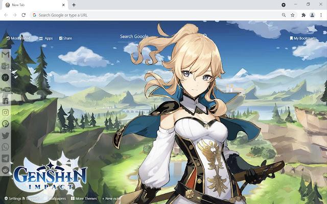 Genshin Impact Wallpaper New Tab  from Chrome web store to be run with OffiDocs Chromium online