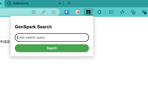 GenSpark Search  from Chrome web store to be run with OffiDocs Chromium online