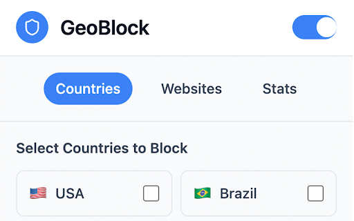 GeoBlock  from Chrome web store to be run with OffiDocs Chromium online