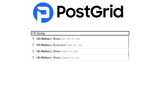 Geocoding API by PostGrid  from Chrome web store to be run with OffiDocs Chromium online