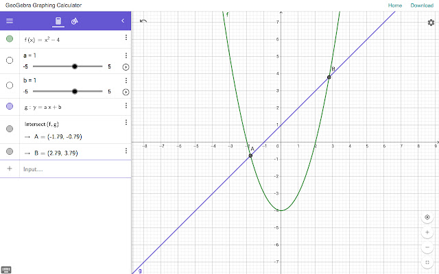 GeoGebra Graphing Calculator  from Chrome web store to be run with OffiDocs Chromium online