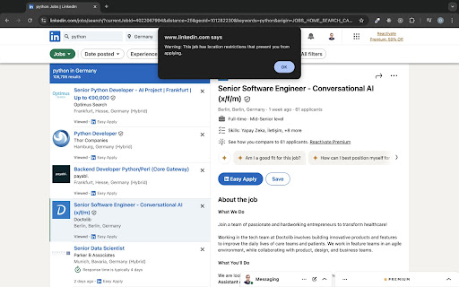 GeoJobCheck  from Chrome web store to be run with OffiDocs Chromium online