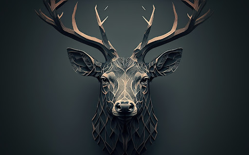 Geometric Stag in Shadow  from Chrome web store to be run with OffiDocs Chromium online