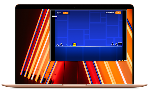 Geometry Dash  from Chrome web store to be run with OffiDocs Chromium online