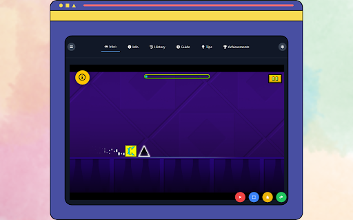 Geometry Dash Html5  from Chrome web store to be run with OffiDocs Chromium online