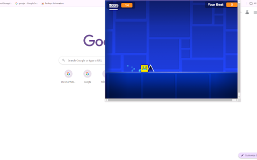 Geometry Dash Official  from Chrome web store to be run with OffiDocs Chromium online