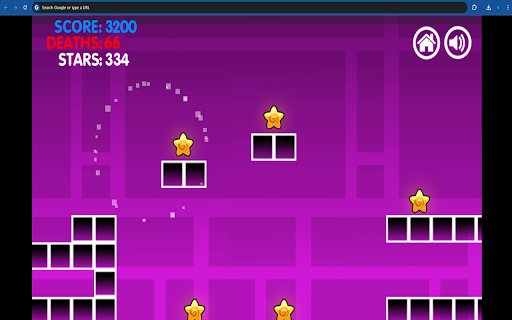 Geometry Dash Scratch Game  from Chrome web store to be run with OffiDocs Chromium online
