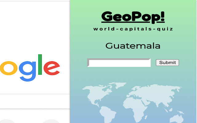 GeoPop!  from Chrome web store to be run with OffiDocs Chromium online