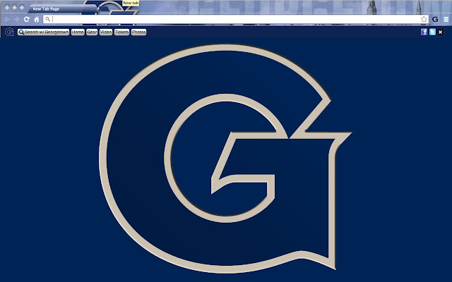 Georgetown University Theme  from Chrome web store to be run with OffiDocs Chromium online