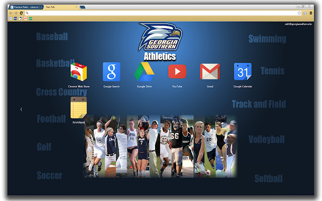 Georgia Southern University Athletics Theme  from Chrome web store to be run with OffiDocs Chromium online