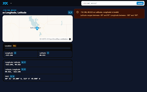 GeoSwap  from Chrome web store to be run with OffiDocs Chromium online