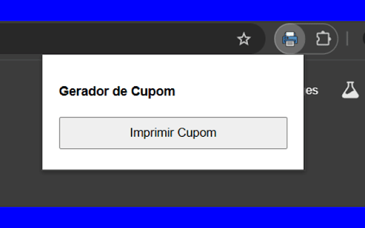Gerador de Cupom Fiscal  from Chrome web store to be run with OffiDocs Chromium online