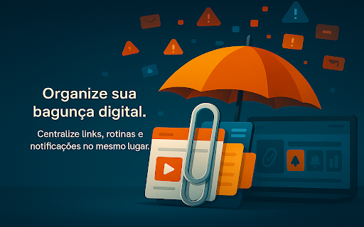 Gerenciador favoritos da sua conta miplle e página inicial nova aba  from Chrome web store to be run with OffiDocs Chromium online