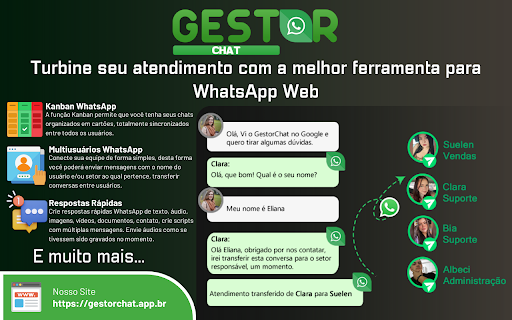 GestorChat  from Chrome web store to be run with OffiDocs Chromium online