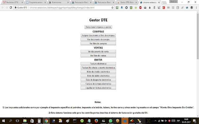 Gestor DTE  from Chrome web store to be run with OffiDocs Chromium online