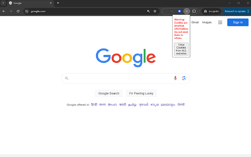 Get All Cookies  from Chrome web store to be run with OffiDocs Chromium online