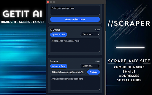 Getit AI  from Chrome web store to be run with OffiDocs Chromium online