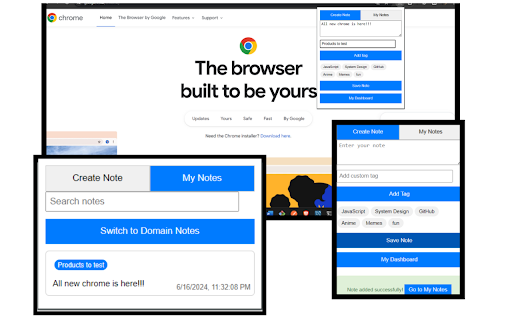 GetMark  from Chrome web store to be run with OffiDocs Chromium online