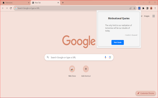 Get Motivational Quotes  from Chrome web store to be run with OffiDocs Chromium online