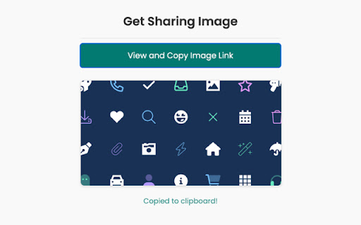 Get Sharing Image  from Chrome web store to be run with OffiDocs Chromium online