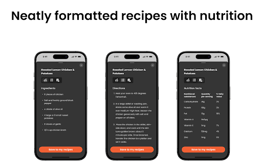 Get the Recipe｜Enjoy Cooking with Your Favorite Foodies  from Chrome web store to be run with OffiDocs Chromium online