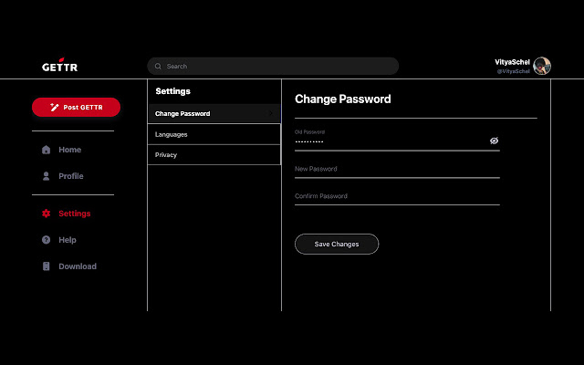 Gettr Dark Theme  from Chrome web store to be run with OffiDocs Chromium online
