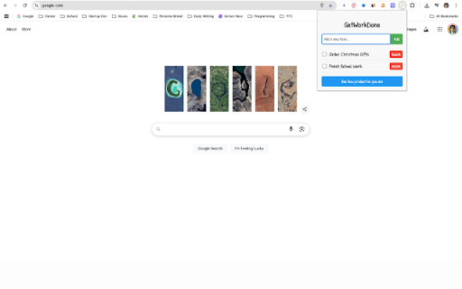 GetWorkDone Minimalist Todo List  from Chrome web store to be run with OffiDocs Chromium online
