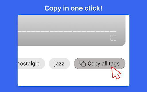 Get YouTube Tags  from Chrome web store to be run with OffiDocs Chromium online