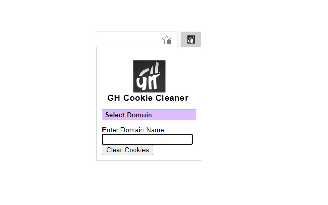 GH Cookie Clearer  from Chrome web store to be run with OffiDocs Chromium online