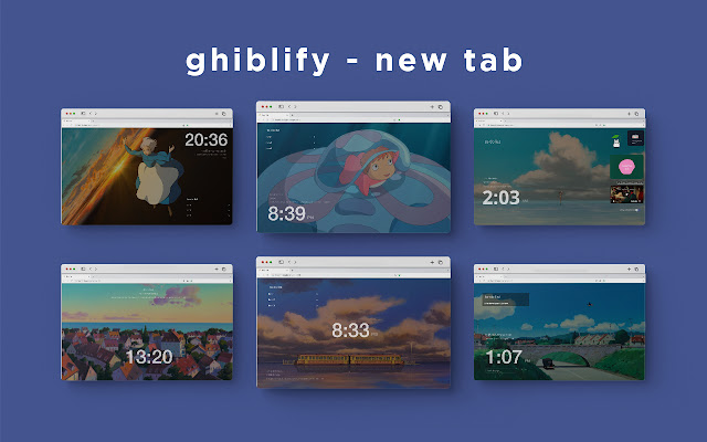 ghiblify new tab  from Chrome web store to be run with OffiDocs Chromium online