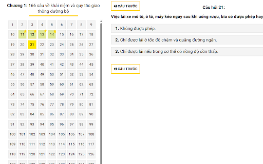 Ghi nhớ 600 câu GPLX  from Chrome web store to be run with OffiDocs Chromium online
