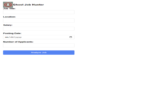 Ghost Job Hunter  from Chrome web store to be run with OffiDocs Chromium online
