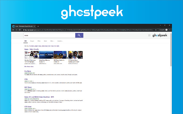 Ghost Peek  from Chrome web store to be run with OffiDocs Chromium online