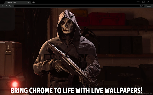 Ghost Riley Call Of Duty: Modern Warfare Live Wallpaper  from Chrome web store to be run with OffiDocs Chromium online