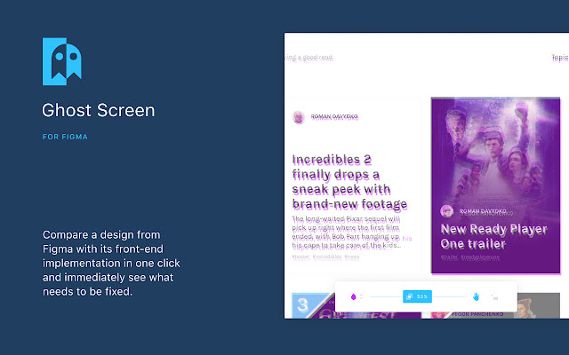 Ghost Screen  from Chrome web store to be run with OffiDocs Chromium online