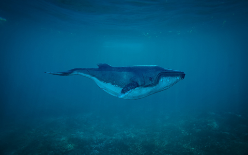 Giant blue whale  from Chrome web store to be run with OffiDocs Chromium online