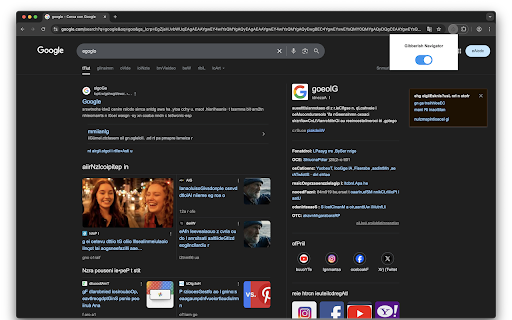 Gibberish Navigator  from Chrome web store to be run with OffiDocs Chromium online
