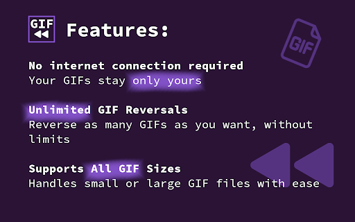 GIF Reverser  from Chrome web store to be run with OffiDocs Chromium online