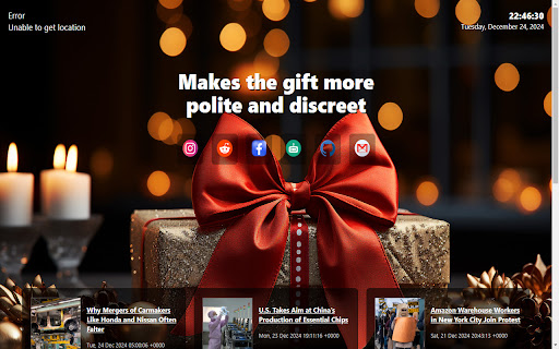 gift box  from Chrome web store to be run with OffiDocs Chromium online