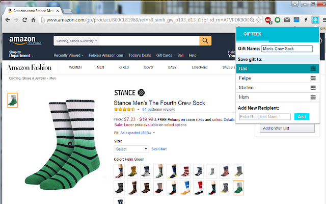 GiftR  from Chrome web store to be run with OffiDocs Chromium online
