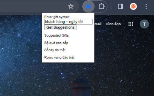 Gift Suggestions  from Chrome web store to be run with OffiDocs Chromium online