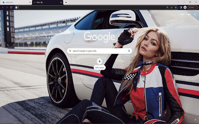 Gigi Hadid Browser Theme  from Chrome web store to be run with OffiDocs Chromium online