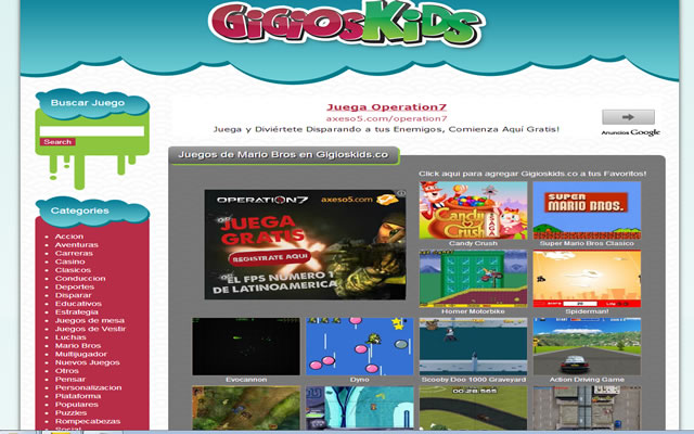 Gigioskids  from Chrome web store to be run with OffiDocs Chromium online