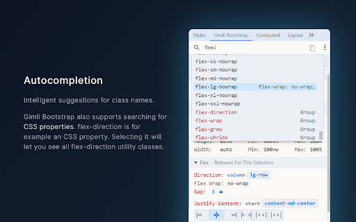 Gimli Bootstrap  from Chrome web store to be run with OffiDocs Chromium online