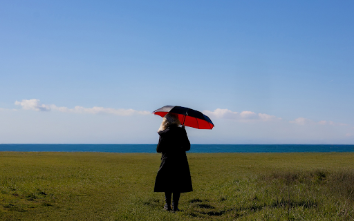 Girl and sea  from Chrome web store to be run with OffiDocs Chromium online