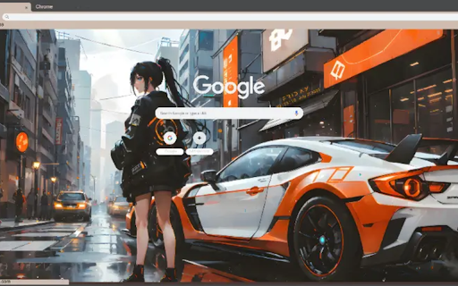 Girl_car  from Chrome web store to be run with OffiDocs Chromium online