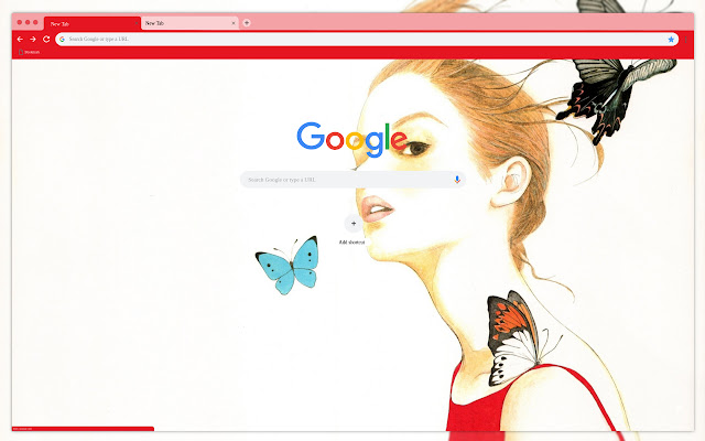 Girl drawing  from Chrome web store to be run with OffiDocs Chromium online